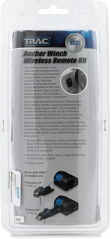 Camco Trac Outdoors Anchor Winch G3 Wireless Remote | Allows Push-Button Anchor Winch Operation from Any Location (69044), Black in Kuwait
