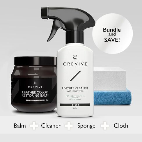 Leather Restorer Black 10 oz - Leather Color Restorer - Leather Restorer for Couches - Leather Balm Black in Saudi Arabia