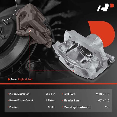 A-Premium Disc Brake Caliper Assembly with Bracket Compatible with Select Lexus Models - IS250 2006 2007 2008 2009 2010 2011 2012 2013 2014 2015 - Front Driver and Passenger Side, 2-PC Set in Saudi Arabia