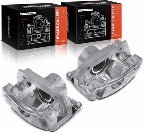 A-Premium Disc Brake Caliper Assembly with Bracket Compatible with Select Lexus Models - IS250 2006 2007 2008 2009 2010 2011 2012 2013 2014 2015 - Front Driver and Passenger Side, 2-PC Set in Saudi Arabia