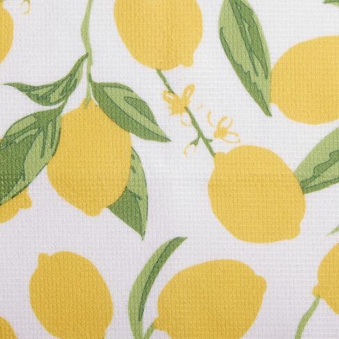 DII Cleaning Collection Multi-Purpose Microfiber, Lemon Print, Dishcloth Set in Saudi Arabia