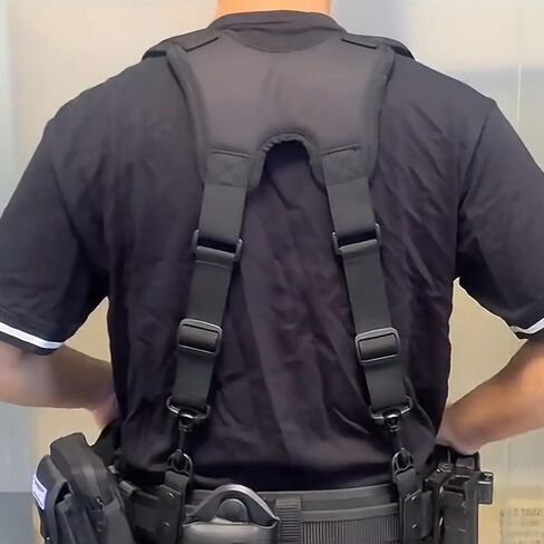 حمالات حزام العمل لإنفاذ القانون، حمالة الشرطة لحزام العمل مع مبطن قابل للتعديل و4 حلقات حزام أدوات in Kuwait