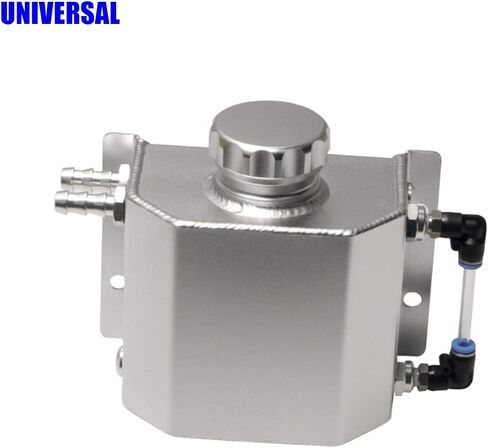 Aluminum Cooling Water Tank Coolant Overflow Tank Bottle Recovery Reservoir Aluminum, Aluminum Coolant Reservoir, Coolant Overflow Tank Bottle, Radiator Coolant Overflow Tank, Container Universal in Saudi Arabia