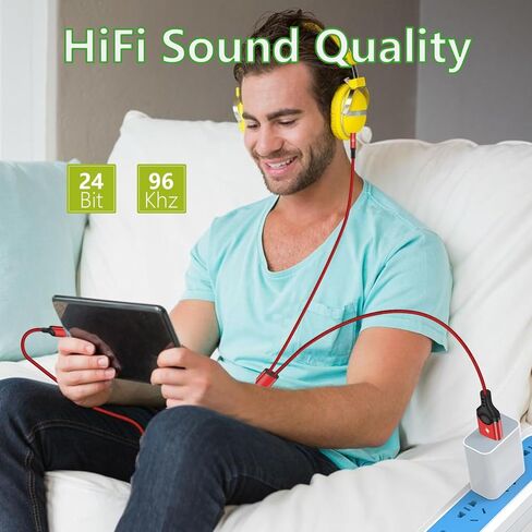 USB C to 3.5mm Aux Cable, 2 in 1 USB C to 3.5mm Car Stereo Aux Headphone Jack Cable with USB C Charging Compatible with iPhone 15/15+/15Pro, Galaxy S23/S22 Ultra/S22/S21/S21FE/S20, Pixel 7/7Pro/6/6Pro in Kuwait