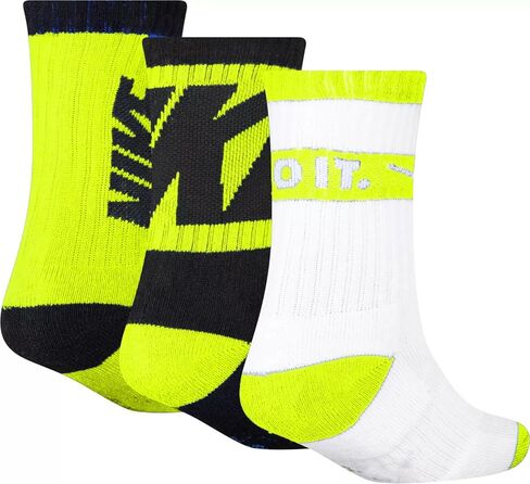 مجموعة من 3 جوارب مبطنة من Nike Little Boys DRI-Fit in Saudi Arabia