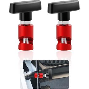 2Pcs Hood Strut Clamp-Lifting Camps Car Tools,M14 Spark Plug Gap Spark Plug Caliper&Car Hood Prop,Multi-Purpose Snap On Lift Support Clamp for Hoods Tailgates Hatchbacks Trunks (Red)