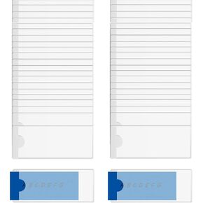 100 Pack Index Card Pockets Label Holders Self Adhesive Index Label Pockets Shelf Tag Plastic Drawers File Cabinet Storage Bins Clear Business Holder for Christmas Supermarket Bookshelf Mailbox