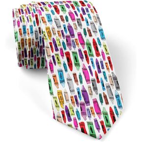 ( Crayon ) Fashion Novelty Necktie, Conversation Neckwear Ties Great for Party and Events