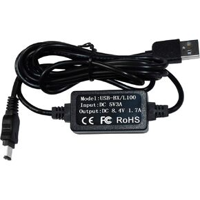 HQRP 8.4V AC Adapter Charger Compatible with Sony AC-L10A L10B L10C L10 L15 L100 HandyCam CCD-TRV108 CCD-TRV118 CCD-TRV128 CCD-TRV138 CCD-TR748 CCD-TR648 CCDTR648E CCDTRV238 CCDTRV238E Camcorder