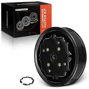 A-Premium Air Conditioner AC Compressor Clutch Kit Compatible with Volkswagen Jetta, Passat, Golf, Tiguan, CC, Touareg, Eos, GTI, Jetta City, Passat CC, R32 & Audi A4, Q5, Q7, A6, A3 & Porsche Cayenne