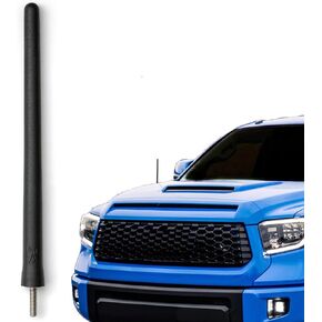 AntennaMastsRus - Short Rubber Antenna fits Toyota Tundra (2000-2020) - USA Stainless Steel Threading - The Original 6 3/4 Inch Accessories - Car Wash Proof - Internal Copper Coil