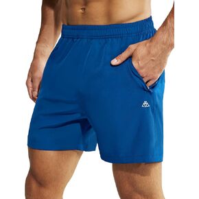 شورت رياضي للجري من Haimont مقاس 5 بوصات للرجال، شورت خفيف الوزن مناسب للجفاف مع جيوب بدون بطانة، سريع الجفاف in Kuwait