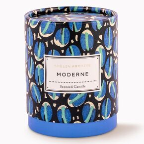 Vintage Inspired 9 Ounce Soy Wax Blend Candle, Glass Candle with Gift Box and Fragrance Notes of Bergamot, Sandalwood, Flowers, and Citrus (Moderne)