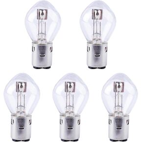 Poweka S2 12V 35/35w Chinese Scooter Light Bulb Fits for 50cc 150cc 250cc Znen Jonway Tank Baron (5 Packs)