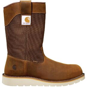 Carhartt unisex-adult Waterproof 10" Steel Toe Wellington Wedge Boot