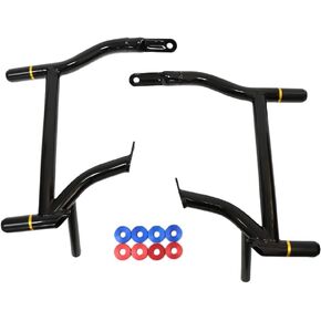 Gloss Black Saddlebag Guards - Tip-Over Protection for Harley Touring FLHR,FLTRXSTSE,FLHX,FLTRX,FLHXSE,FLTRXSE(2009-2024) (Black Sliders, Touring 09-24)