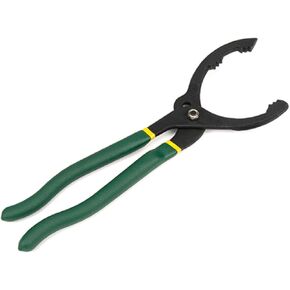 11.7" Oil Filter Wrench Pliers, Adjustable Angle Hand Oil Filter Wrench, Heavy Duty Oil Filter Removal Tool for for Auto Motorcycle and Trucks Use (GN)