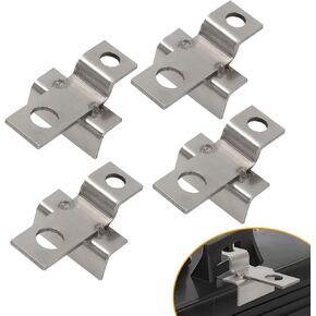 AUTOVIC Battery Hold Down Brackets RV Large Battery Hold-Down Set for RV，Marine,Golf Cart Applications Battery Mount Bracket Hold Accessories Fit for GC2 Battery's Stainless Steel 6 Volt RV