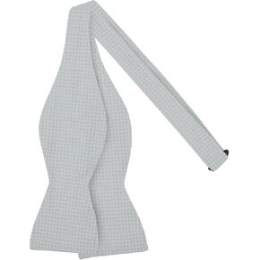 Jacob Alexander Men's Tone on Tone Houndstooth Self-Tie Bow Tie