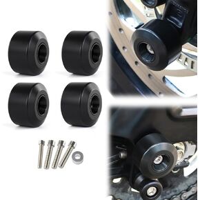 Motorcycle Front Rear Fork Wheel Frame Slider Crash Protector Compatible with Husqvarna Vitpilen/Svartpilen 401 2017-2023, Axle Slider Crash Pads