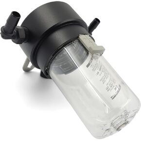Oil Catch Can Tank with 3/8 and 1/2 Barb Adapters | K-MOTOR