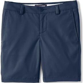 Lands' End School Uniform Girls Active Chino Shorts 7 Classic Navy
