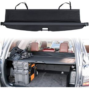 Trunk Cargo Cover for Toyota 4runner 2010-2018 2019 2020 2021 2022 2023 2024 Retractable Rear Trunk Cargo Luggage Security Shade Cover Shield Waterproof Custom Fit All Weather (Black) in Kuwait