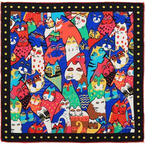 Patterned Hair Bandana for Women Men | Silk Appearance Face Mask, Square Scarf, Headband, Handkerchief, Neck Scarf
