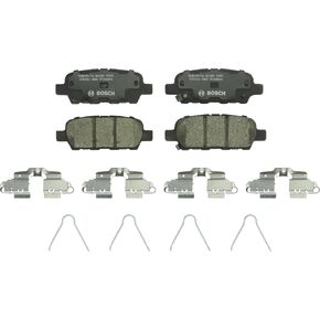 BOSCH BC1393 QuietCast Premium Ceramic Disc Brake Pad Set - Compatible With Select Infiniti EX35, FX35, FX37, G25, M37, M56, Q50, Q70, QX50, QX70; Nissan Altima, Juke, Leaf, Maxima, Sentra; REAR