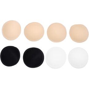 4 Pairs Sponge Pads Cotton Bralettes for Women Sports Bras Gym Bras for Women Bra Inserts Pads Breathable Bra Pads Bathing Suit Bra Inserts Yoga Bra Pads Bra Inserts Bra Liners