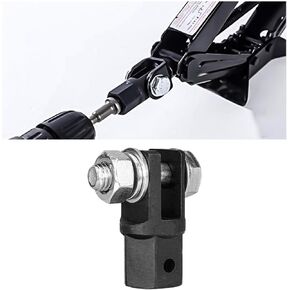 Scissor Jack Adapter, Scissor Jack Drill Adapter for 1/2" Driver Impact Wrench or 13/16" Lug Wrench, Universal Scissor Jack Connector for Jack RV Trailer, Car Accessories