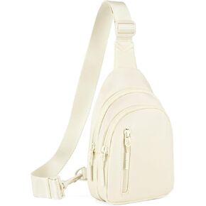 Small Sling Bag Crossbody Bag for Women with 4 Pockets Cross Body Fanny Pack Womens Chest Bag for Outdoors Traveling