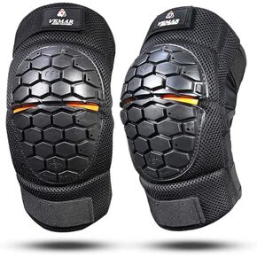 Adults Motorcycle Elbow Knee Shin Guards for Men or Women, Motocross Motorcycle Cycling Elbow Knee Pads Armor Protector, One Size Fits Most, Black
