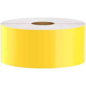Kingston Premium Vinyl Label Tape, Yellow, 2" x 150' for DuraLabel, LabelTac, VnM SignMaker, SafetyPro, Viscom and Others