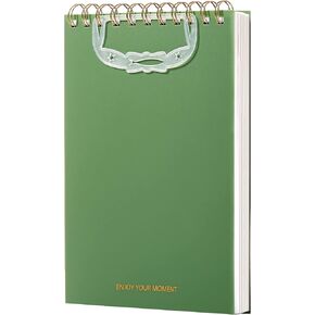Yoment Top Spiral Notebooks Durable Bullet Lined Journal 6"x 8.5" College Ruled Waterproof Cover Notepad 160 Lined Pages Spiral Notebook Left-Handed Notebooks for Work School Office Business,Pink