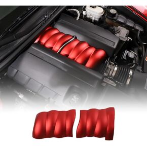 Aluminum Alloy Engine Protective Panel Cover for Chevrolet Corvette C6 2005-2013 Hood Engine Trim Sticker，Engine Shroud Cover Panel Trims Interior Accessories (Blue)