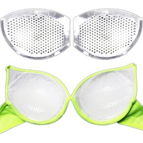 حشوات حمالة صدر من السيليكون الآمنة تسمح بمرور الهواء لتوفير الراحة والثقة الطبيعية للنساء من ملابس السباحة البكيني، وسادات حمالة صدر معززة للأعلى in Kuwait