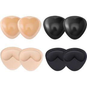 4 أزواج من وسادات حمالة الصدر النسائية، حمالة صدر رافعة للصدر، لاصقة قابلة للإزالة، حمالة صدر بديلة للبيكيني، حمالة صدر رياضية باللون الأسود والبيج in Kuwait