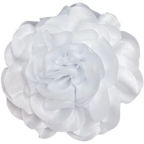 Dainty Camellia Flower Large Brooch Lapel Pins Delicate Elegant Handmade Big Fabric Rose Flower Brooches Pin Classic for Wedding Party Dance Banquet for Women Dress Suit Ceremony Clothes Accessories JewelryGifts 130mm