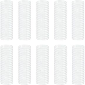 200 Pcs 21 mm Coin Capsules Case Clear Round Coin Protector for Coin Holder Collection Supplies