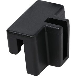 10 Pack Rok Hardware Plastic Rail Clip for Hanging File Cabinet Organizer System, Lateral Bracket, Black, R3308