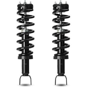 172292 Front Pair Complete Strut Coil Spring Assembly Compatible with 4WD 2011-2018 Ram 1500, 2009-2010 Dodge Ram 1500 Shock Absorbers