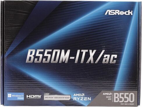 ASRock B550M-ITX/AC يدعم الجيل الثالث من معالجات AMD AM4 Ryzen™ / Future AMD Ryzen™ اللوحة الأم Mini ITX in Kuwait