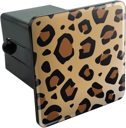 Leopard Print Animal Spots Tow Trailer Hitch Cover Plug Insert in Saudi Arabia