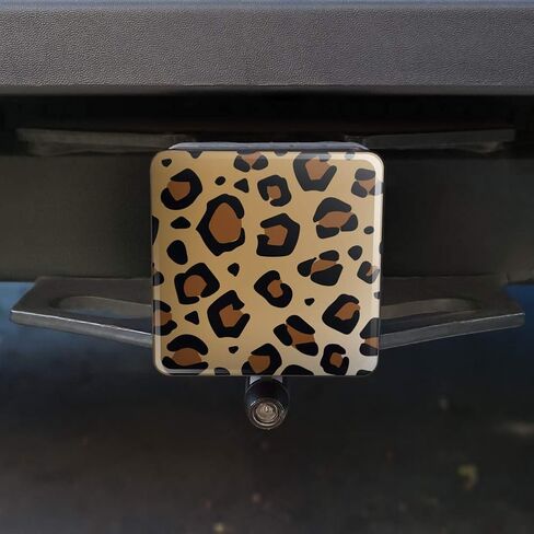 Leopard Print Animal Spots Tow Trailer Hitch Cover Plug Insert in Saudi Arabia