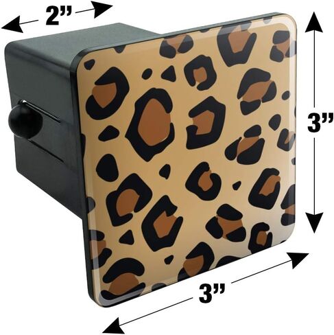 Leopard Print Animal Spots Tow Trailer Hitch Cover Plug Insert in Saudi Arabia