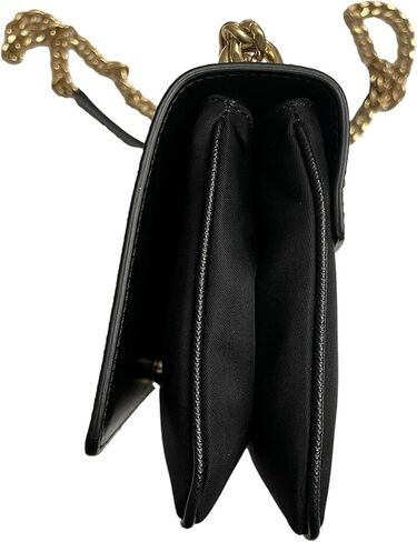 حقيبة برادا صغيرة من جلد سافيانو باللون الأسود مع حقيبة كروس بسلسلة ذهبية in Kuwait