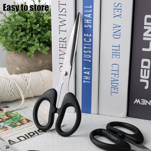 مقص كوجل للمكتب، مقص من الفولاذ المقاوم للصدأ لجميع الأغراض مع قبضة مريحة للطلاب والمعلمين وأطفال المدارس المتوسطة ونسيج قطع الخياطة المنزلية، 6.3 بوصة، 3 عبوات in Saudi Arabia