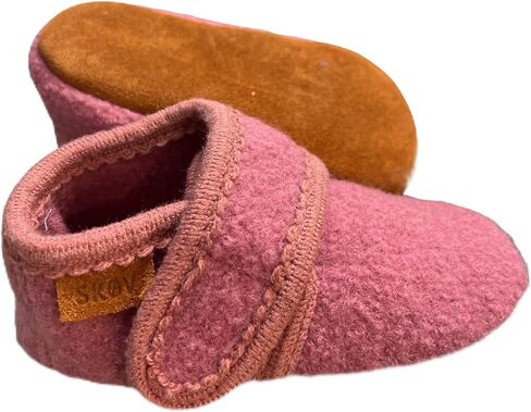 SKOV Wool Booties Slippers for Boys Girls Unisex Toddler Baby Infant Child with Leather Sole in Kuwait