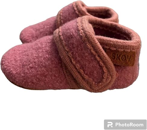 SKOV Wool Booties Slippers for Boys Girls Unisex Toddler Baby Infant Child with Leather Sole in Kuwait